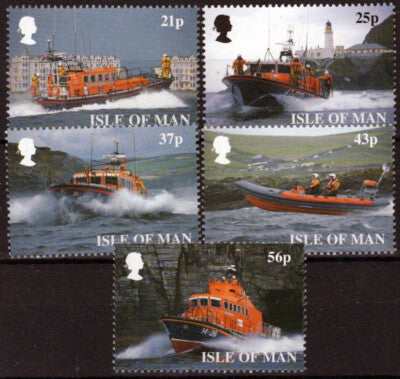 Isle of Man 816-820 MNH Royal Lifeboat Institution Boats Ships ZAYIX 061223SM93M