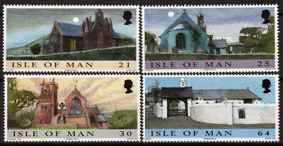 Isle of Man 838-841 MNH Architecture Churches ZAYIX 061223SM101M