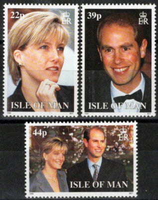 Isle of Man 835-837 MNH Wedding Prince Edward Royalty ZAYIX 061223SM99M