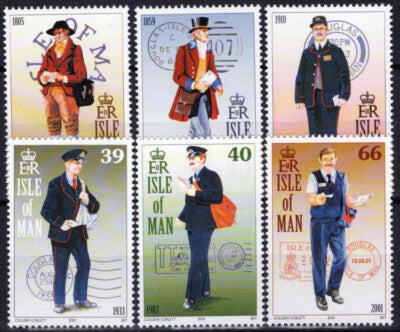Isle of Man 901-906 MNH Manx Postmen & Cancels Postal Service ZAYIX 061223SM119M
