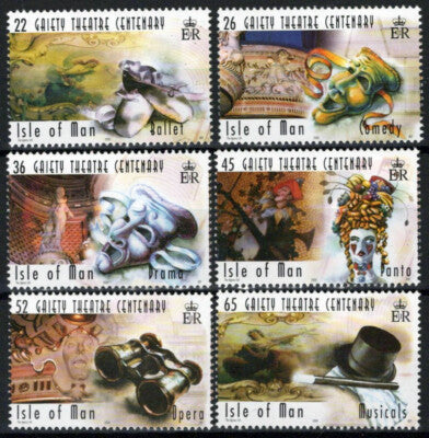 Isle of Man 866-871 MNH Gaiety Theater Ballet Music Opera ZAYIX 061223SM111M