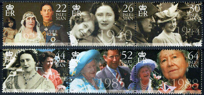 Isle of Man 857-858 MNH Queen Mother Royalty ZAYIX 061223SM106