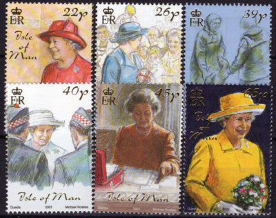 Isle of Man 929-934 MNH Queen Elizabeth II 50th Anniversary ZAYIX 061223SM124