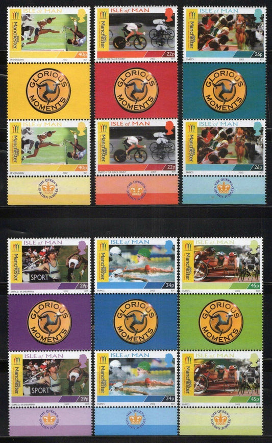 Isle of Man 942-947 MNH Commonwealth Games Sports Cycling ZAYIX 061223SM127