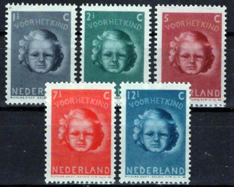 Netherlands B154-B158 MNH Semi-Postal Child Welfare Zayix Stamps 0225S0496M