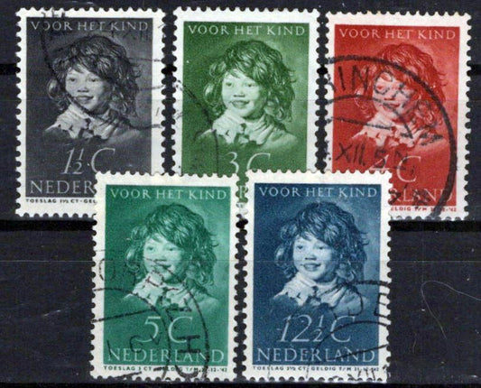 Netherlands B98-B102 Used Semi-Postal Frans Hals Painting Zayix Stamps 0225S0504