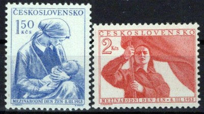 Czechoslovakia 582-583 MNH International Women's Day Zayix Stamps 0325S0292