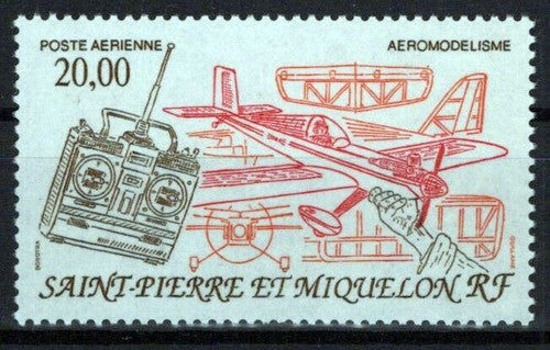 St. Pierre & Miquelon C68 MNH Air Post Aviation Communications ZAYIX 0524S0252M