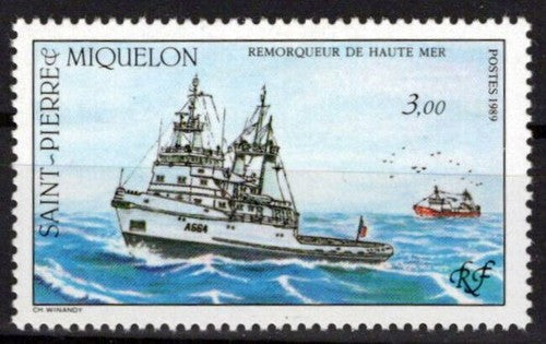 St. Pierre & Miquelon 497 MNH Ships Transportation ZAYIX 0524S0244M