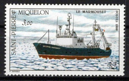 St. Pierre & Miquelon 496 MNH Ships Transportation ZAYIX 0524S0243