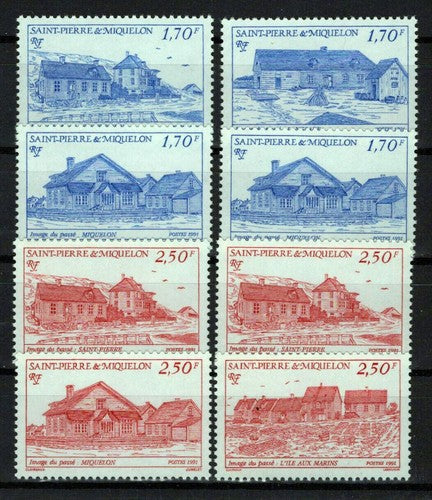St. Pierre & Miquelon 561-568 MNH Scenic Views Architecture ZAYIX 0524S0247M