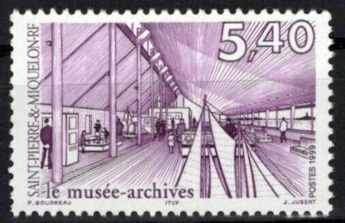 St. Pierre & Miquelon 687 MNH Archives Historical Records ZAYIX 0524S0250M