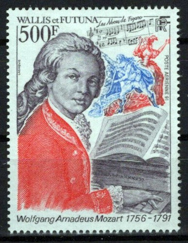 Wallis & Futuna Islands C168 MNH Air Post Mozart Composer Music ZAYIX 0524S0281