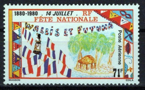 Wallis & Futuna Islands C101 MNH Air Post National Day Anniv. ZAYIX 0524S0299