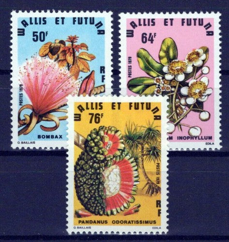 Wallis & Futuna Islands 231-233 MNH Flowers Plants Nature ZAYIX 0524S0296