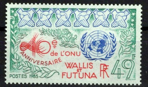 Wallis & Futuna Islands 328A MNH United Nations 40th Anniv. ZAYIX 0524S0294