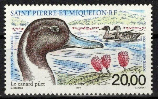 St. Pierre & Miquelon C76 MNH Air Post Birds Ducks Animals ZAYIX 0524S0301M