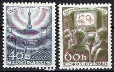Czechoslovakia 825-826 MNH Communications Television Zayix Stamps 0325S0361