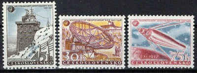 Czechoslovakia 836-838 MNH Communications Sputnik Radio Zayix Stamps 0325S0365