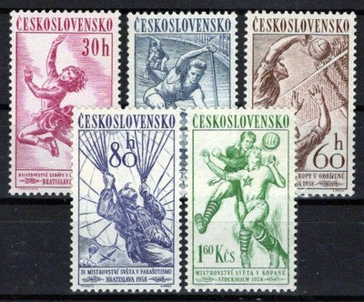 Czechoslovakia 839-843 MNH Sports Games Soccer Volleyball Zayix Stamps 0325S0366