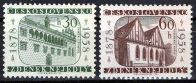 Czechoslovakia 844-845 MNH Litomysl Castle Architecture Zayix Stamps 0325S0367