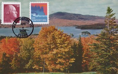 US First Day Cover FDC Maxi Card Seascape Moosehead Lake ZAYIX 0924M0465