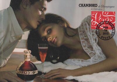 US First Day Cover FDC Maxi Card Love Chambord Champagne ZAYIX 0924M0488