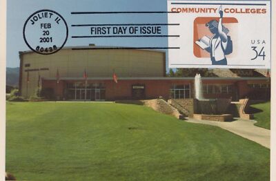 US First Day Cover FDC Maxi Card Community College Education ZAYIX 0924M0407