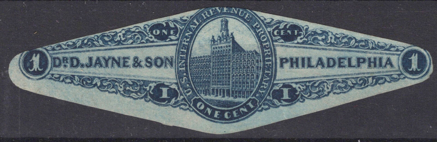 US Revenue Stamps RS147a sound, original gum! Dr. D Jayne & Son ZAYIX 0824MAR118