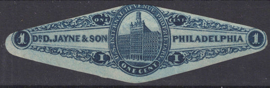 US Revenue Stamps RS147a sound, original gum! Dr. D Jayne & Son ZAYIX 0824MAR118