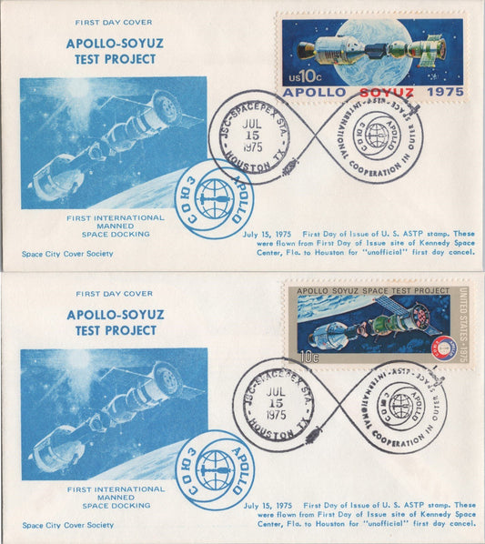 US 1569-70 FDC Space City Cover Society JSC Spaceplex Unofficial 61722SM86 ZAYIX 061722SM86