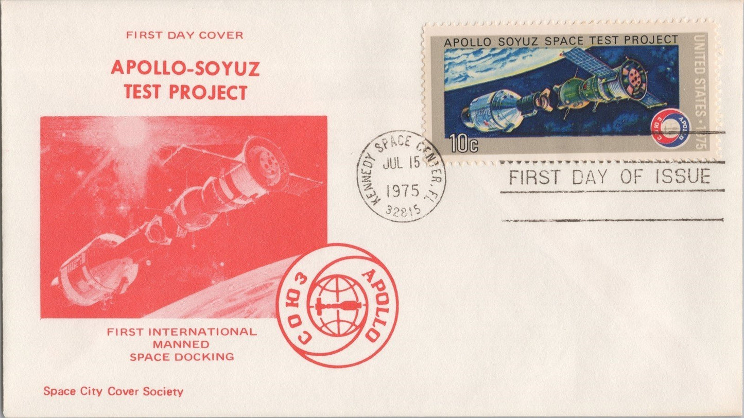 US 1569-70 FDC Space City Cover Society Kennedy Space Center ZAYIX 061922SM03