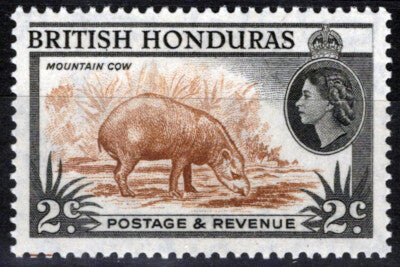 British Honduras 145a MH perf 13 1/2 Mountain Cow ZAYIX 041123S127M