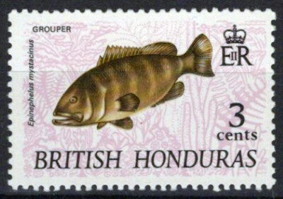British Honduras 216 MNH 3c Grouper Fish Marine Life ZAYIX 041123S162