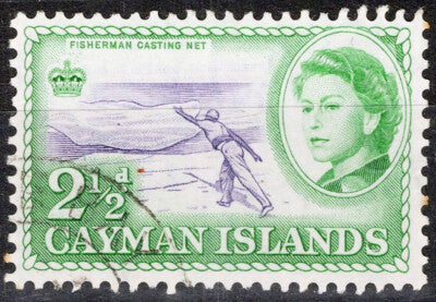 Cayman Islands 140 Used Net Fishing Fish Marine Life ZAYIX 072822S09M