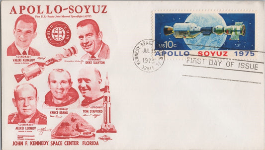 US 1569 FDC Orbit Covers Apollo-Soyuz Astronauts Cosmonauts ZAYIX 061922SM17