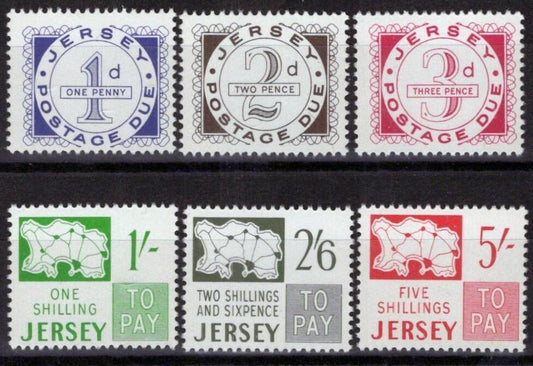 Guernsey J1-J6 MNH Postage Due Numerals ZAYIX 071423S197