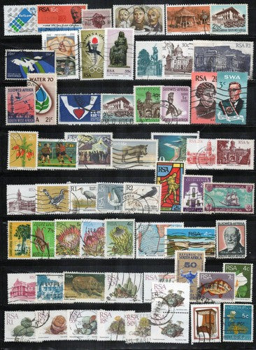 South Africa Stamp Collection Used Animals Sports Birds Flowers ZAYIX 0324M0117
