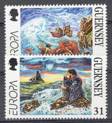 Guernsey 591-592 MNH Legends Lore The Toilers of the Sea ZAYIX 101623S106M