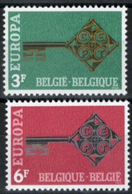 Belgium 614-615 MNH Europa Cept Keys ZAYIX 071823S42M