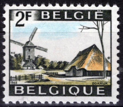 Belgium 653 MNH Tourism Windmill Bokrijk 071823S48M
