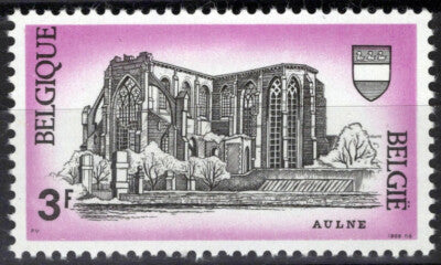 Belgium 714 MNH Architecture Aulne Abbey Gozee ZAYIX 071823S53M