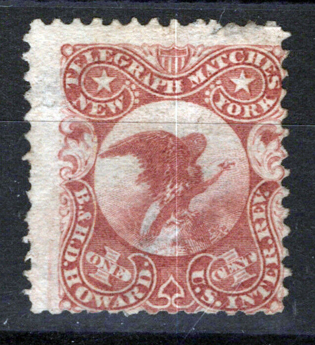 US Revenue Match Stamps RO111a F minor thins, B. & H.D. Howard ZAYIX 0924MAR122