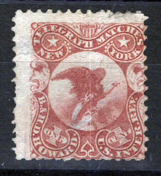 US Revenue Match Stamps RO111a F minor thins, B. & H.D. Howard ZAYIX 0924MAR122