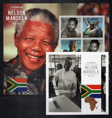 Palau 1183-1186 MNH Nelson Mandela President South Africa ZAYIX 0524L0082