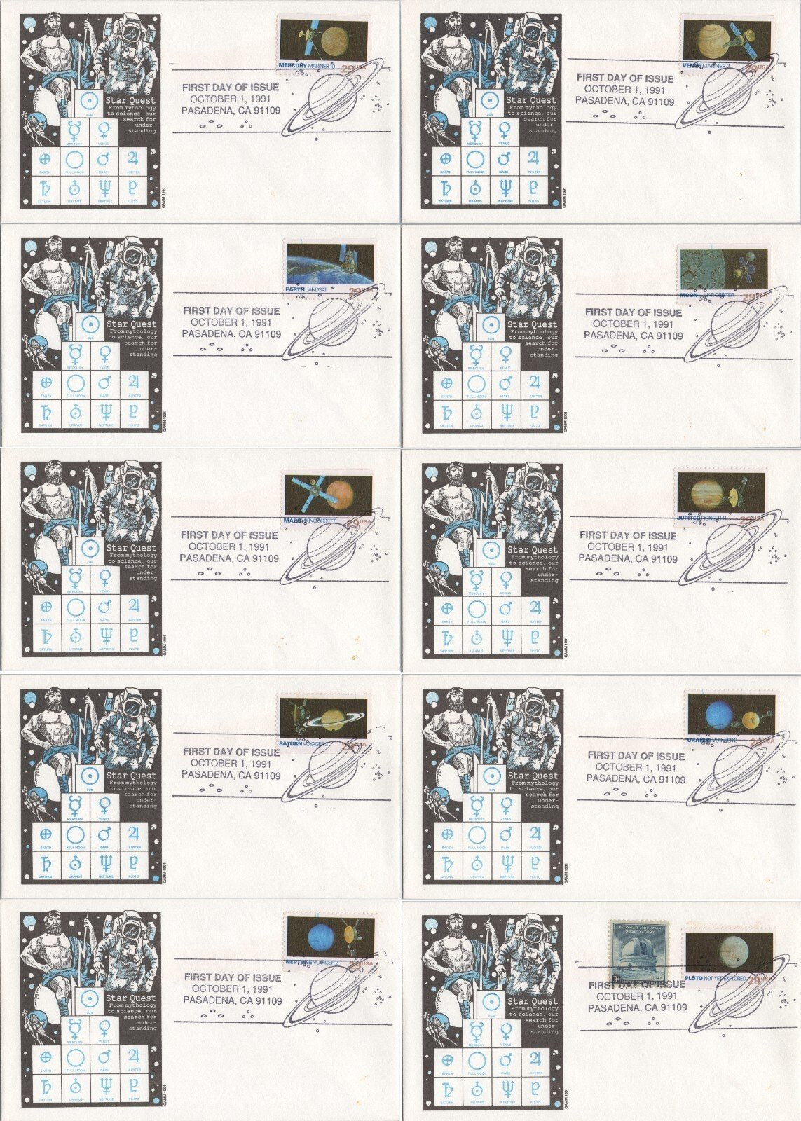 US 2568-77 FDC GAMM cachet Star Quest Planets Space Expiration ZAYIX 061922SM43