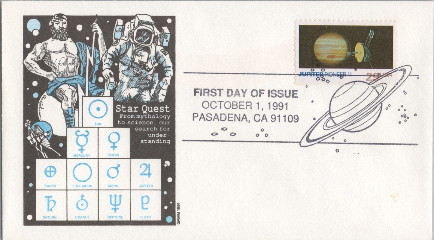 US 2568-77 FDC GAMM cachet Star Quest Planets Space Expiration ZAYIX 061922SM43