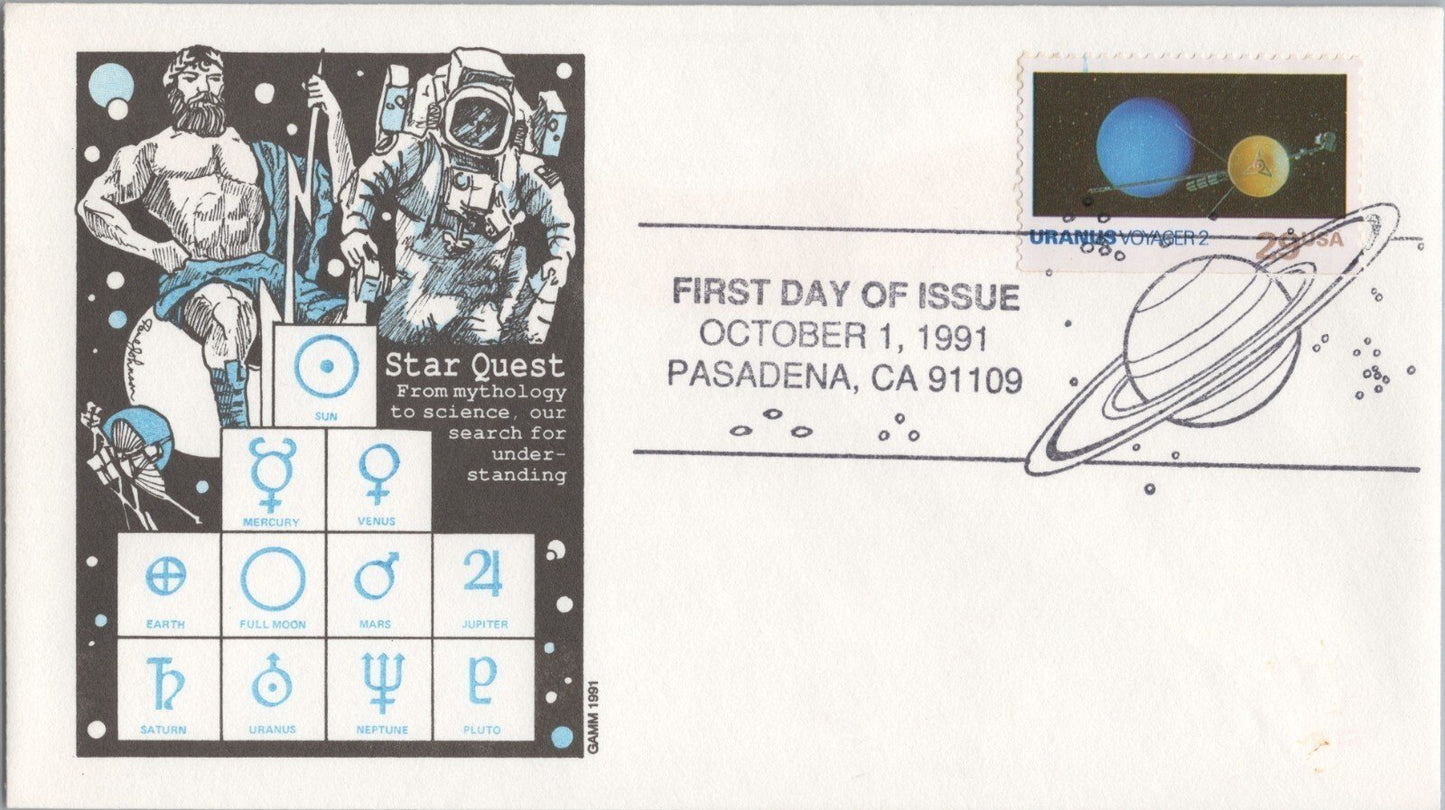 US 2568-77 FDC GAMM cachet Star Quest Planets Space Expiration ZAYIX 061922SM43