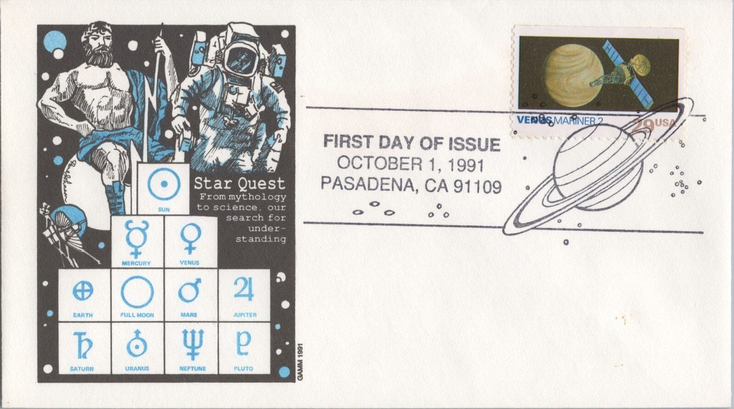 US 2568-77 FDC GAMM cachet Star Quest Planets Space Expiration ZAYIX 061922SM43