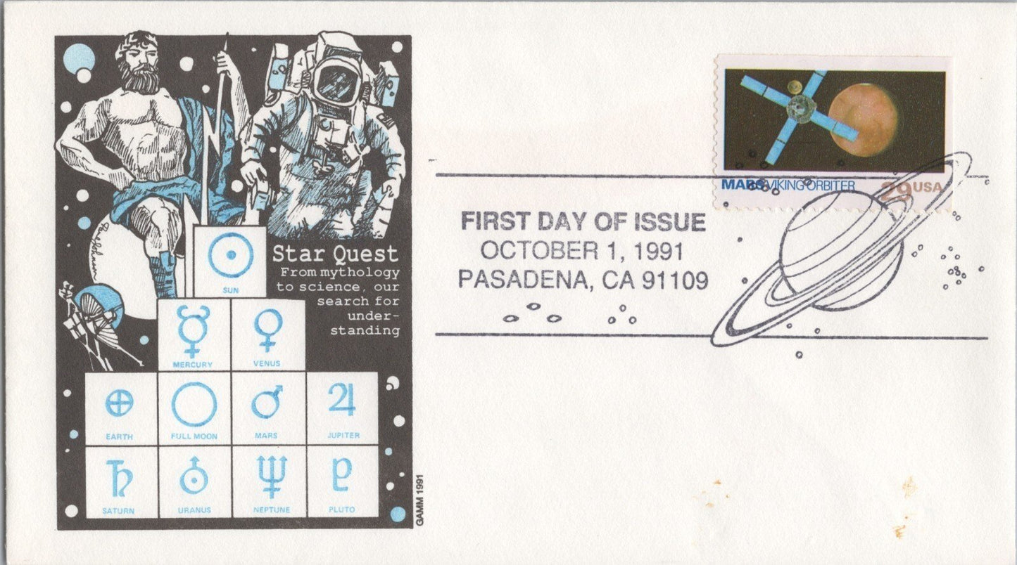 US 2568-77 FDC GAMM cachet Star Quest Planets Space Expiration ZAYIX 061922SM43